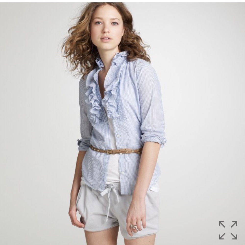 J. Crew ruffle Francis shirt. Rare!